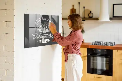 Adventure quote magnetic board