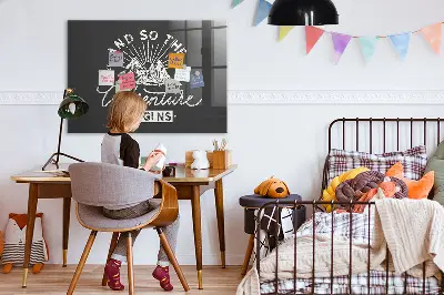 Adventure quote magnetic board