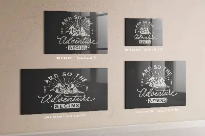 Adventure quote magnetic board