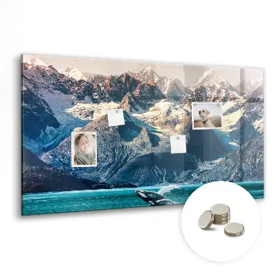 Whale themed magnetic wall board