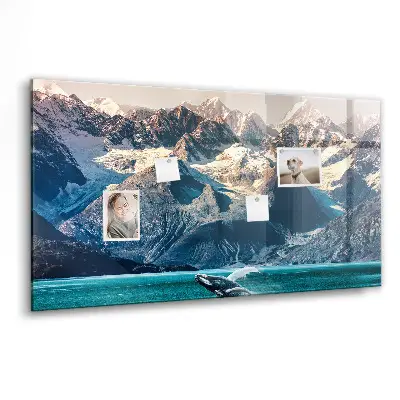 Whale themed magnetic wall board