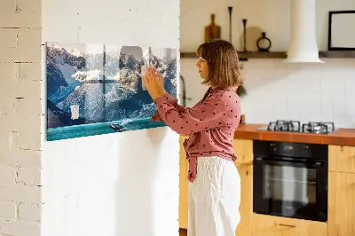 Whale themed magnetic wall board