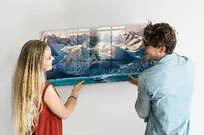 Whale themed magnetic wall board