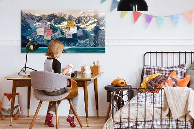 Whale themed magnetic wall board