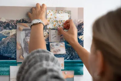 Whale themed magnetic wall board
