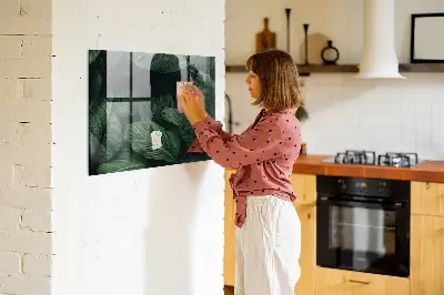 Magnet board Tropical monstera