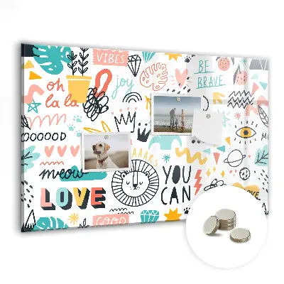 Magnetic glass dry erase board Pictures sketches