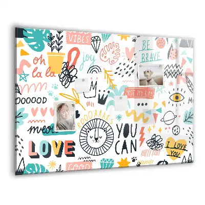 Magnetic glass dry erase board Pictures sketches