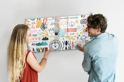 Magnetic glass dry erase board Pictures sketches