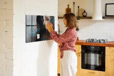Magnetic wall board Mandala pattern
