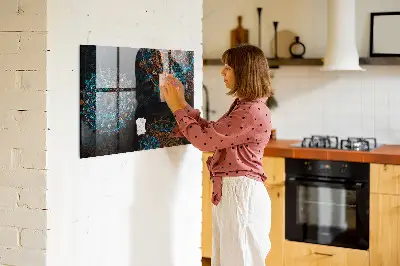 Mandala pattern magnetic wall board