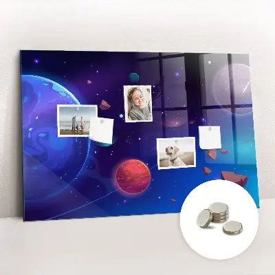 Magnetic Galaxy Planets Wall Board