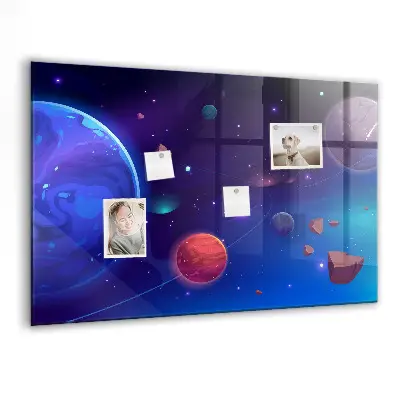 Magnetic Galaxy Planets Wall Board