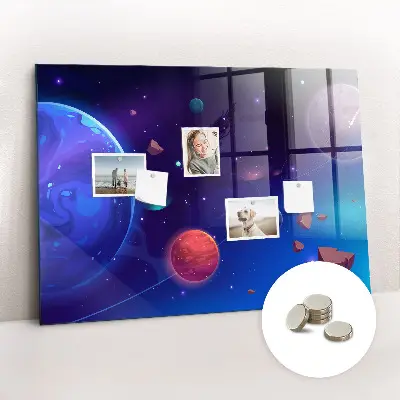 Magnetic Galaxy Planets Wall Board