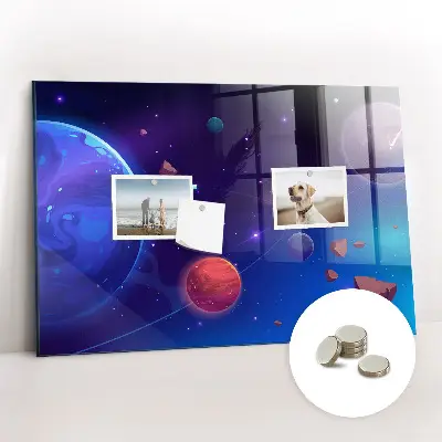Magnetic Galaxy Planets Wall Board