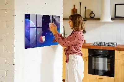 Magnetic Galaxy Planets Wall Board