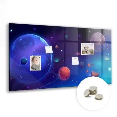 Magnetic Galaxy Planets Wall Board