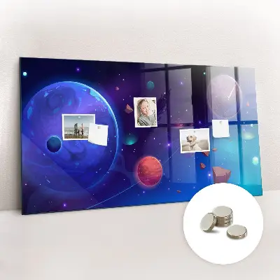 Magnetic Galaxy Planets Wall Board