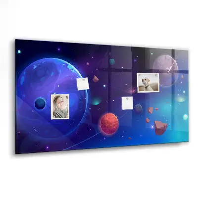 Magnetic Galaxy Planets Wall Board