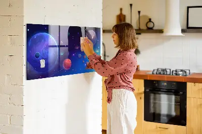 Magnetic Galaxy Planets Wall Board