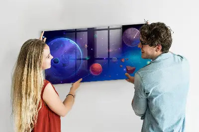 Magnetic Galaxy Planets Wall Board