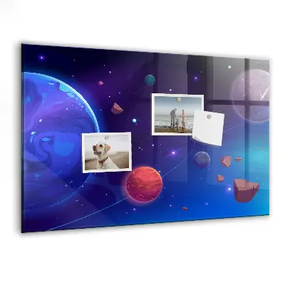 Magnetic Galaxy Planets Wall Board