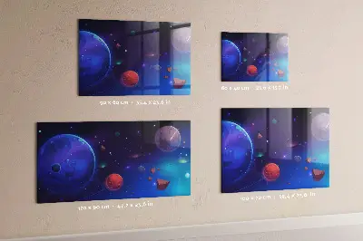 Magnetic Galaxy Planets Wall Board