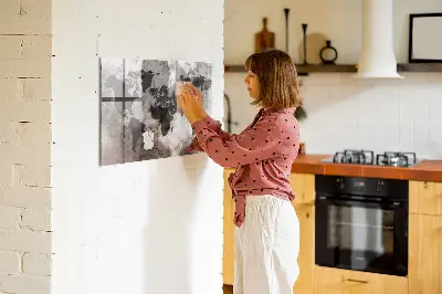 Concrete World Map Magnetic Board