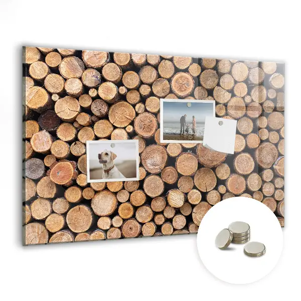 Magnetic glass dry erase board Tree rings