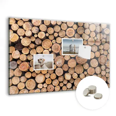 Magnetic glass dry erase board Tree rings