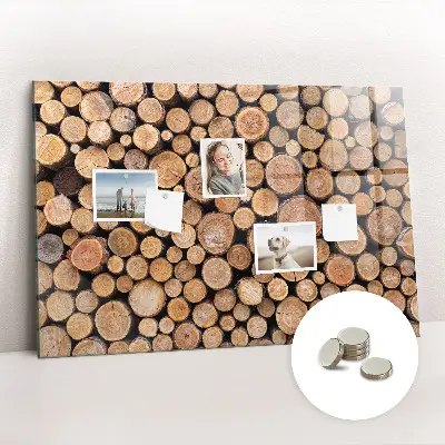 Tree Rings Magnetic Glass Dry Erase Board