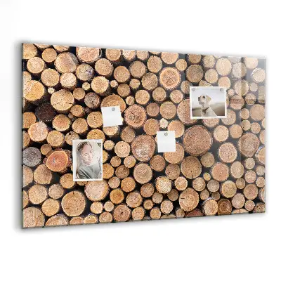 Magnetic glass dry erase board Tree rings