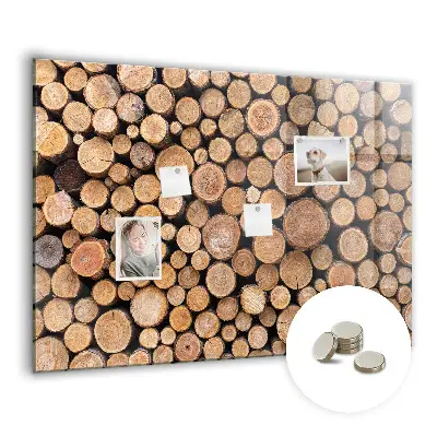 Magnetic glass dry erase board Tree rings