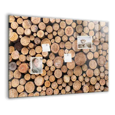 Magnetic glass dry erase board Tree rings