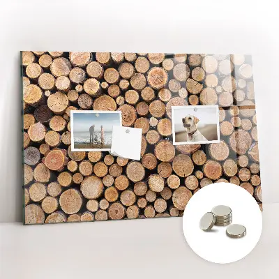 Magnetic glass dry erase board Tree rings