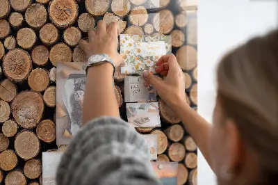 Tree Rings Magnetic Glass Dry Erase Board