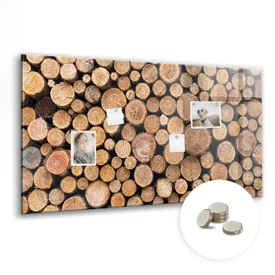 Magnetic glass dry erase board Tree rings