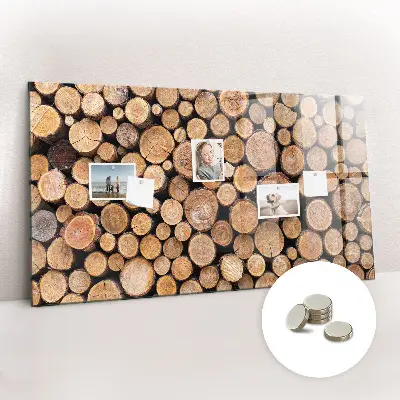 Magnetic glass dry erase board Tree rings