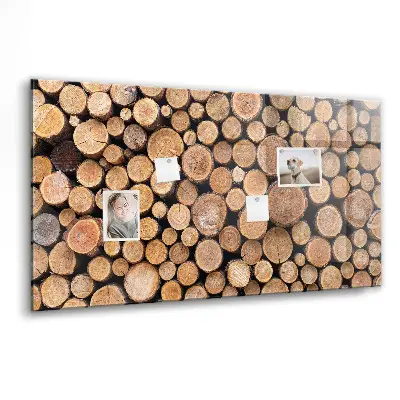 Magnetic glass dry erase board Tree rings