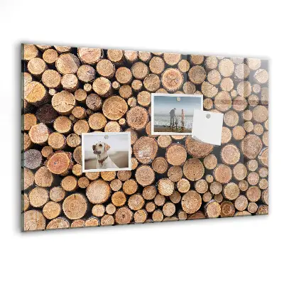 Magnetic glass dry erase board Tree rings