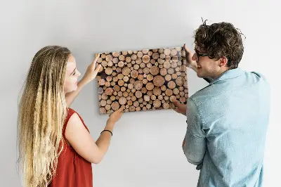 Magnetic glass dry erase board Tree rings