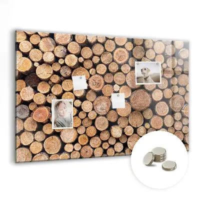 Tree Rings Magnetic Glass Dry Erase Board