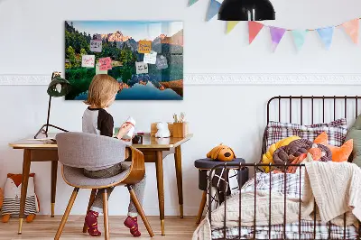 Magnet board Lake landscape