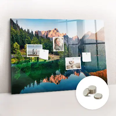 Magnet board Lake landscape