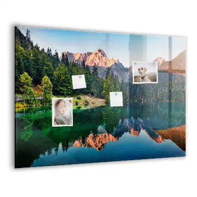 Magnet board Lake landscape