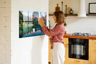 Magnet board Lake landscape