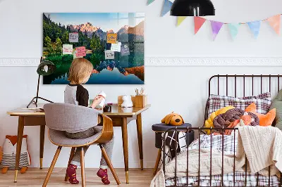 Magnet board Lake landscape