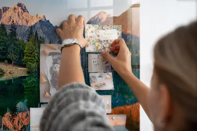 Magnet board Lake landscape