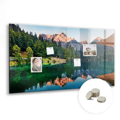 Magnet board Lake landscape