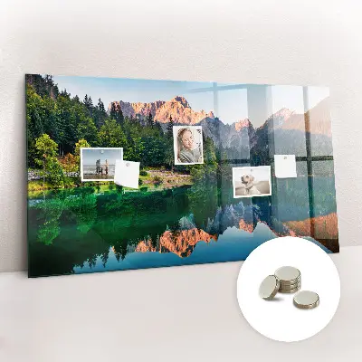 Magnet board Lake landscape